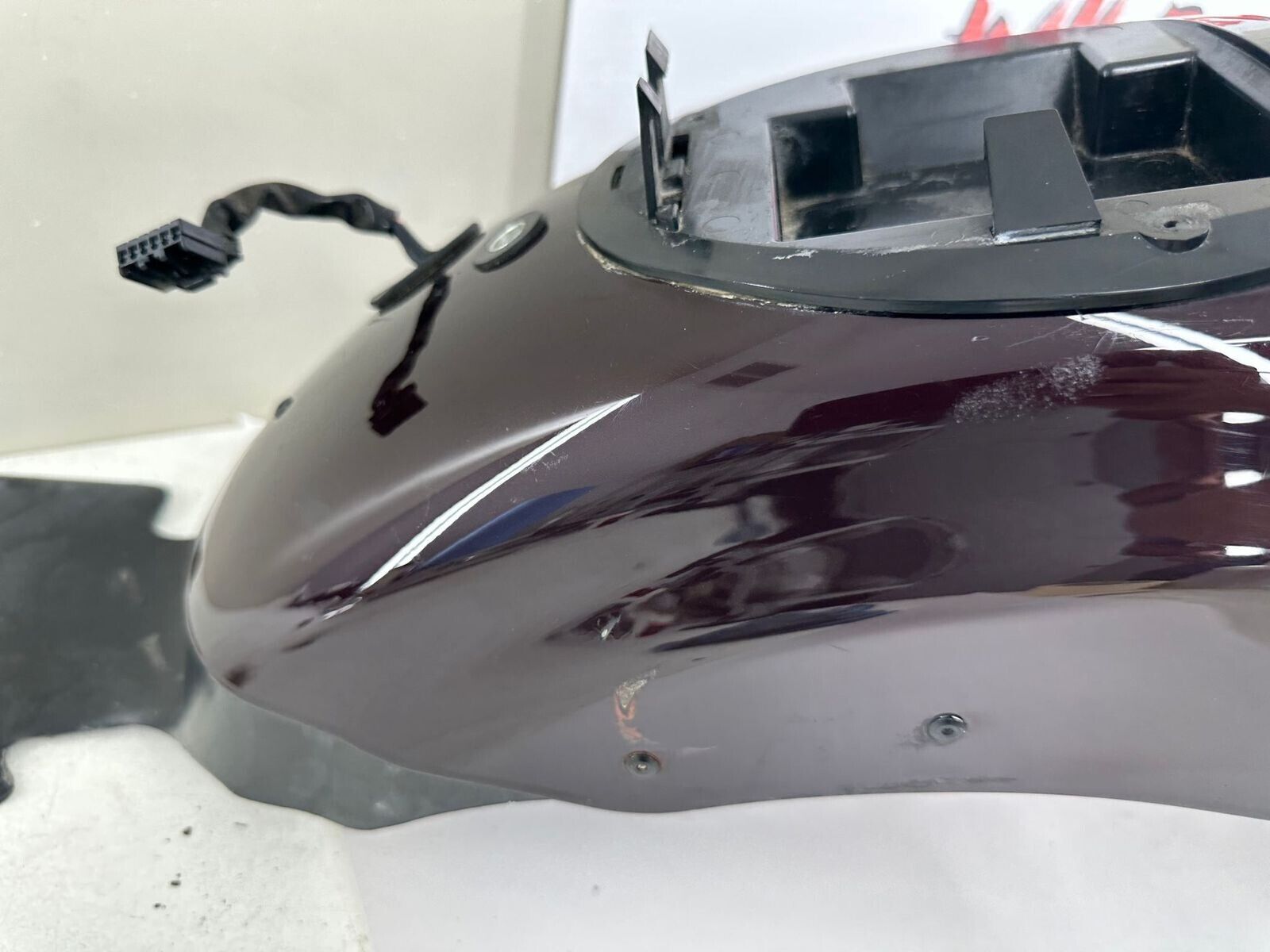 2007 HARLEY SPORTSTER CUSTOM Purple Rear Fender + Brake Light