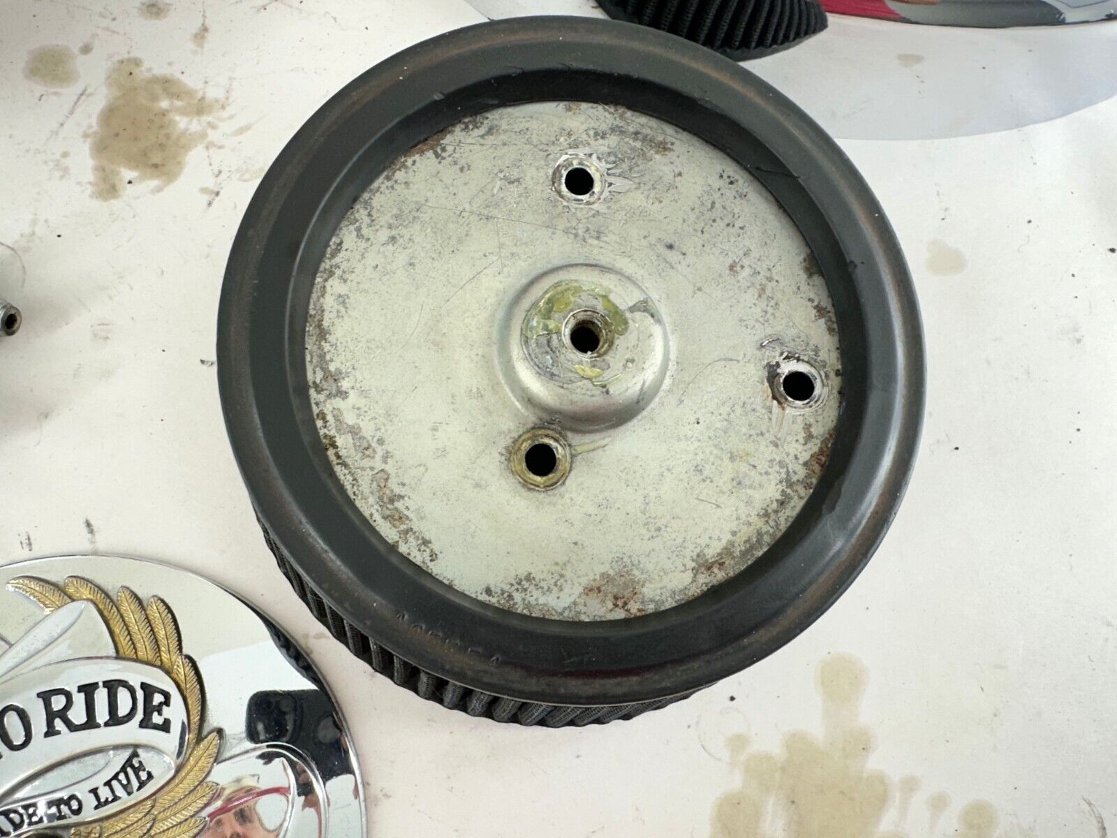 1999 HARLEY ELECTRA GLIDE Air Filter Cover + Mounting Hardware