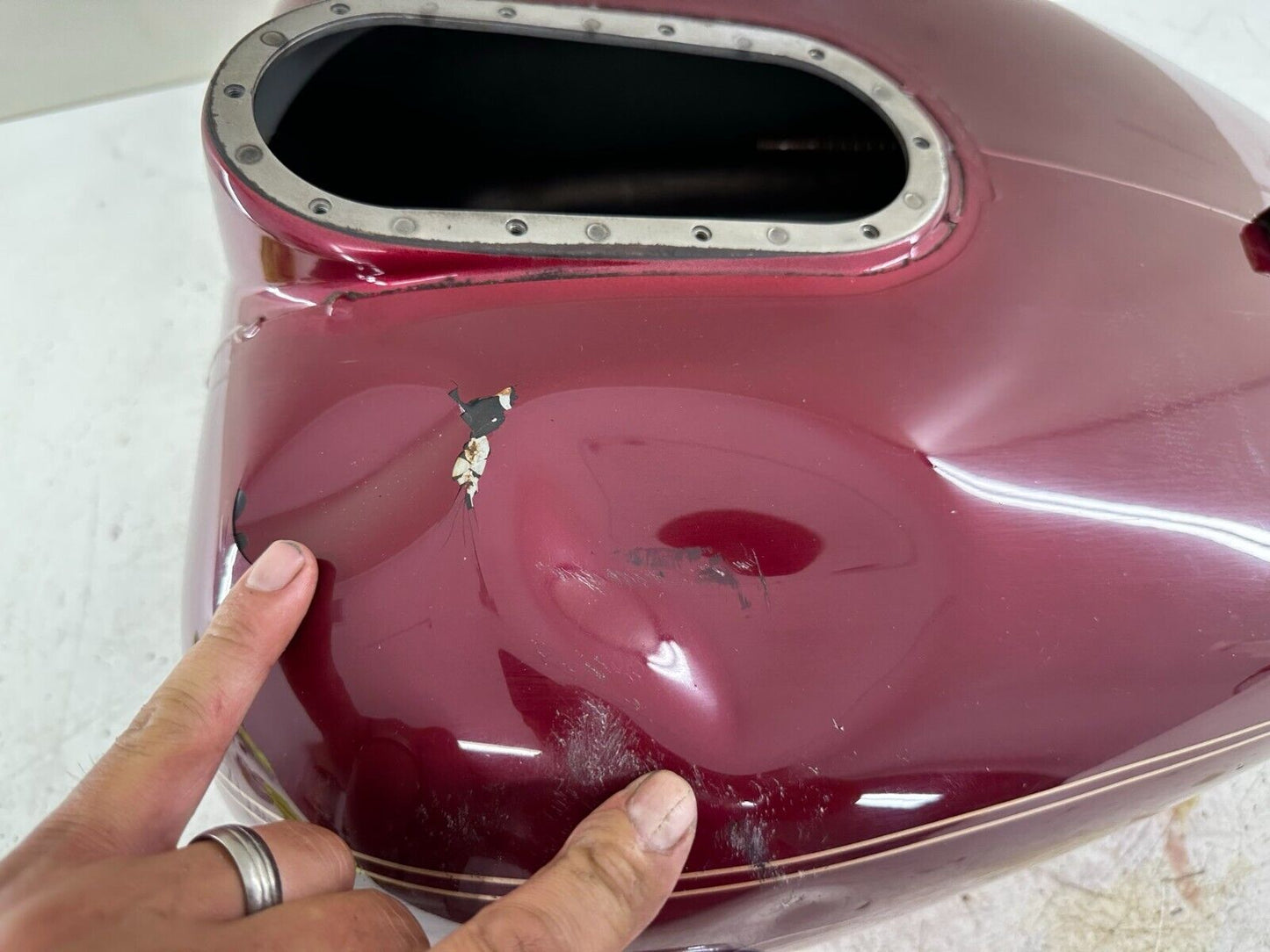 2004 HARLEY FLH ELECTRA GLIDE Gas Tank Red OEM HD