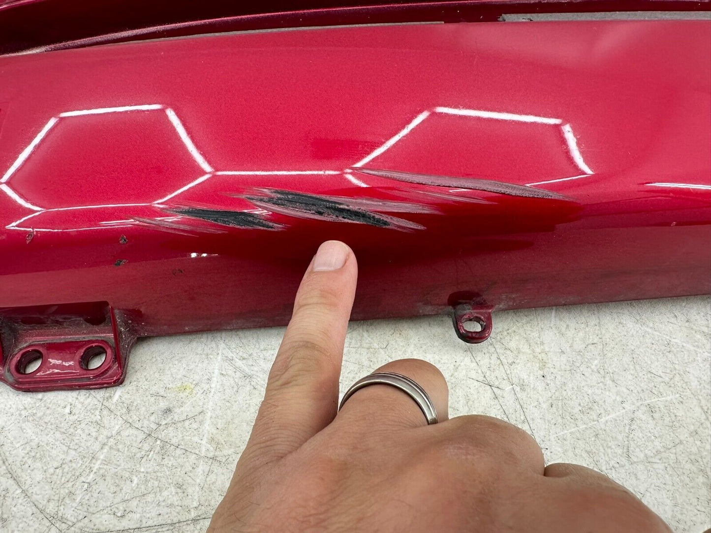 2004 Honda Goldwing GL1800 Red Left Outer Saddlebag Lid Cover Case