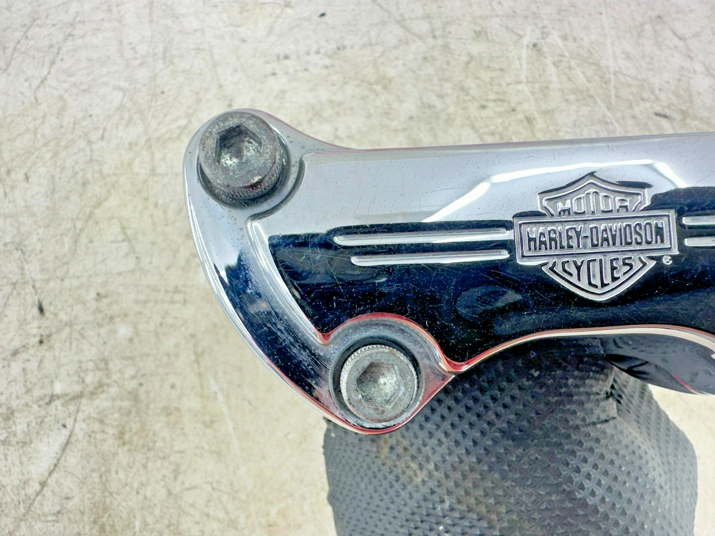 1995 HARLEY SOFTAIL Chrome 1" Handle Bar Clamp Riser OEM HD