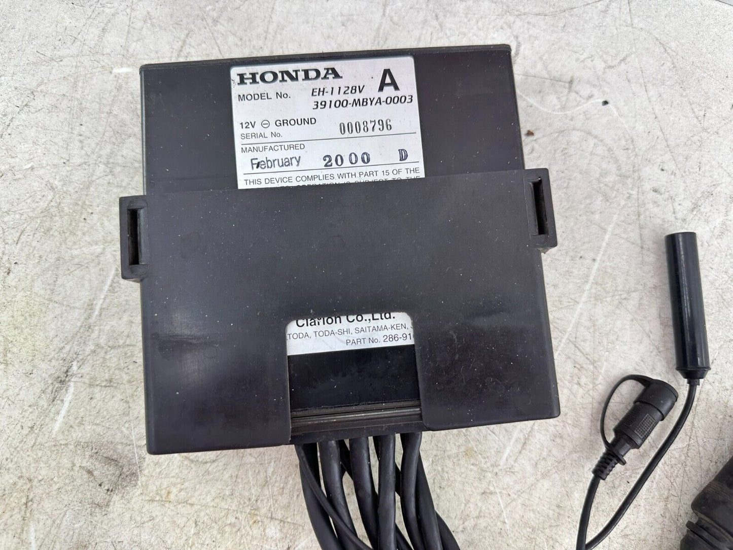 1999 HONDA VALKYRIE INTERSTATE AM FM Radio Stereo Unit Module 39100-MBYA-0003