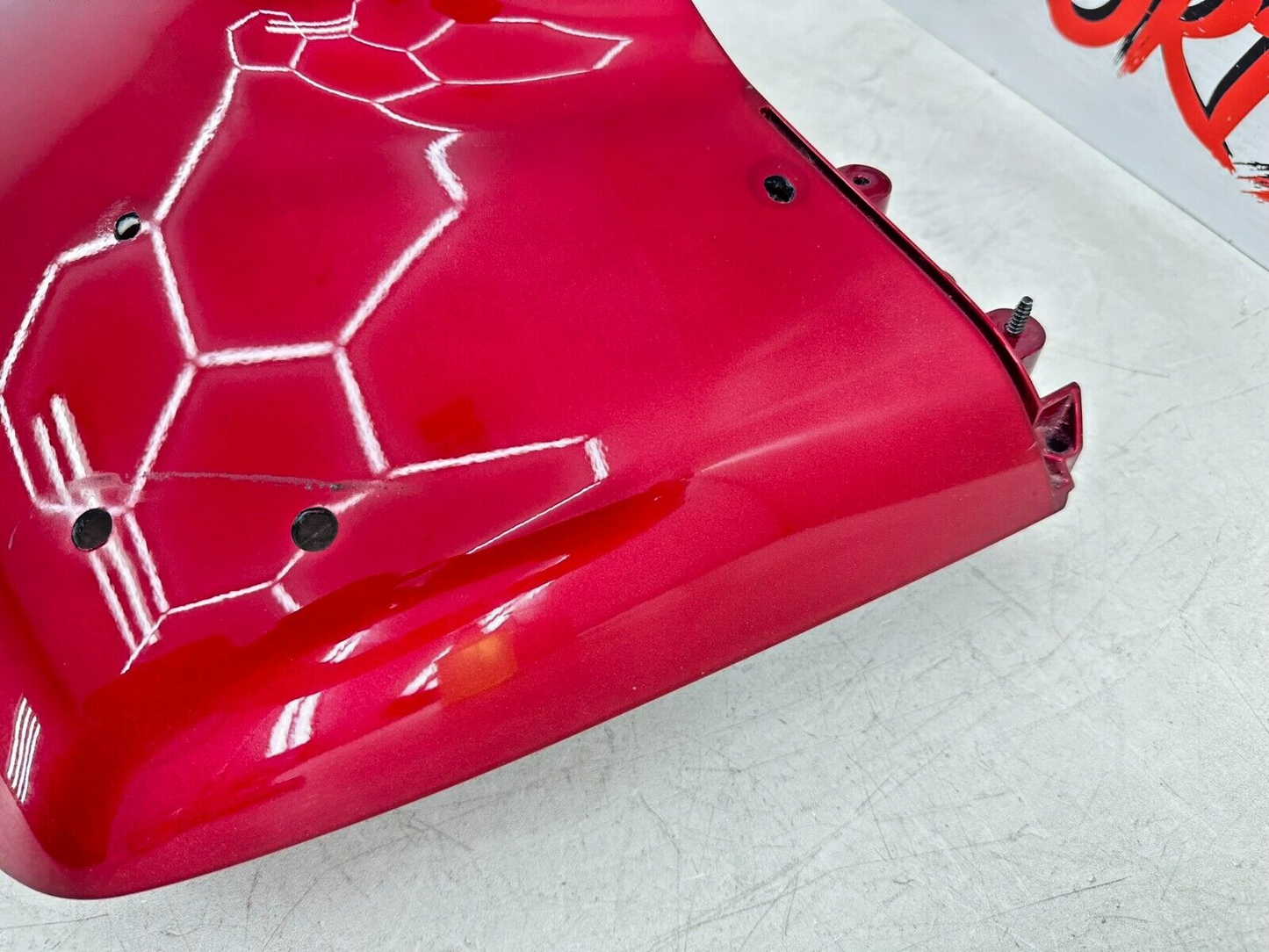 2004 Honda Goldwing GL1800 Rear Upper Top Trunk Lid Cover Fairing Red