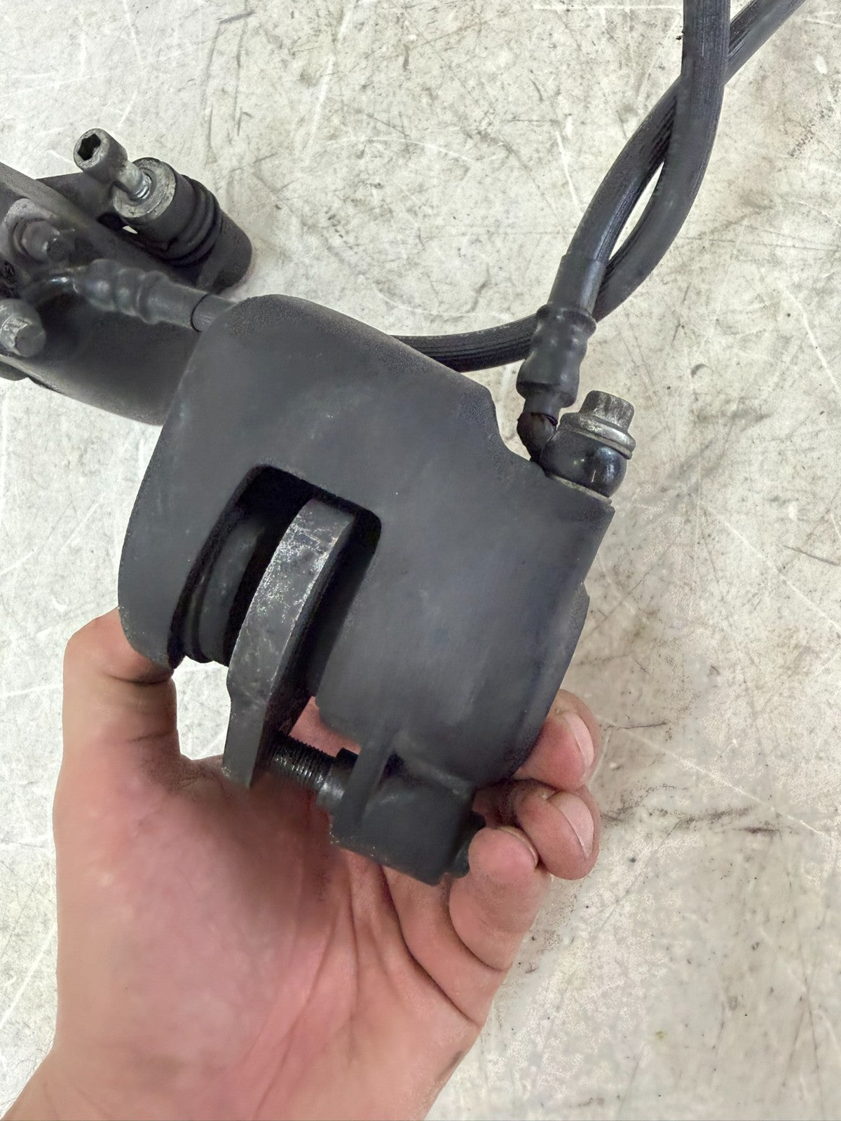 1995 HARLEY FLH ELECTRA GLIDE Chrome Master Cylinder 11/16 + Dual Brake Caliper