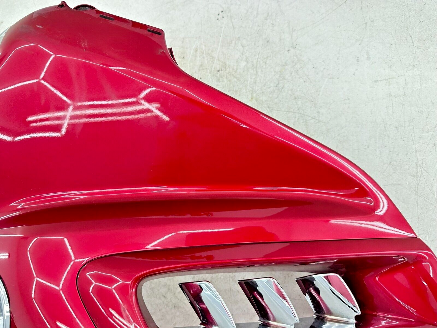 2004 Honda Goldwing GL1800 Red Left Side Headlight Mid Fairing Cowl Panel