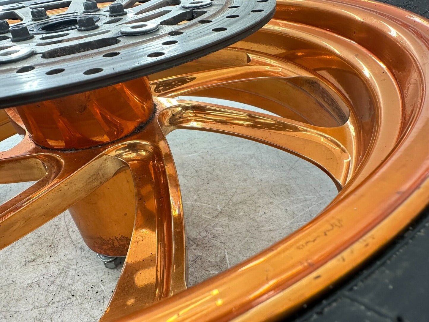 2006 Victory Kingpin 18x5 Rear Wheel Rim/Orange