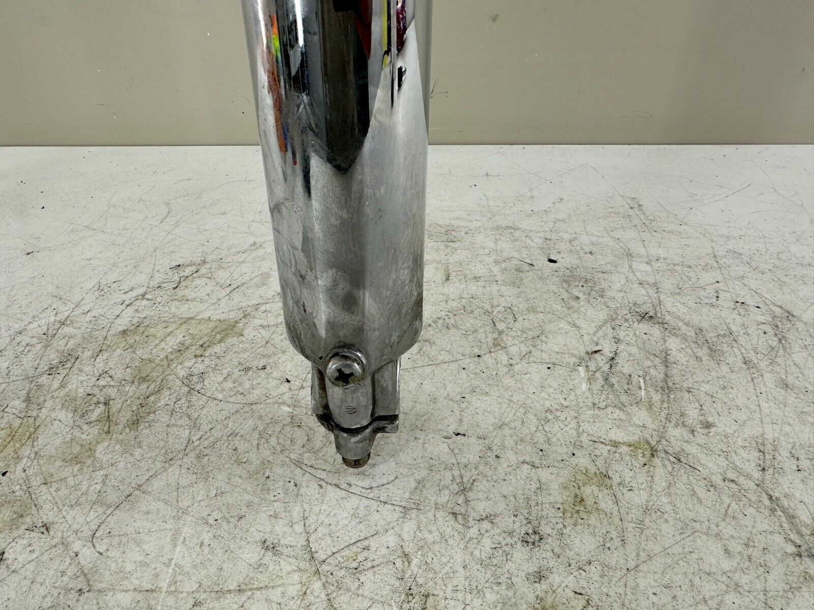 1999 HARLEY DAVIDSON SOFTAIL Front Fork Tube Chrome Lower ^Bent^ DAMAGED