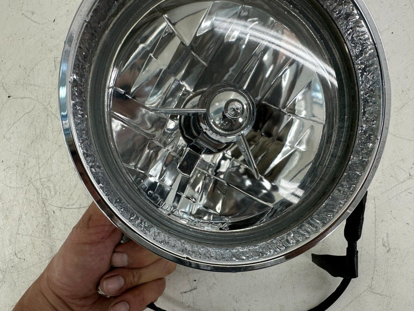2000 HARLEY DAVIDSON DYNA SOFTAIL BULLET STYLE HEADLIGHT LIGHT CHROME