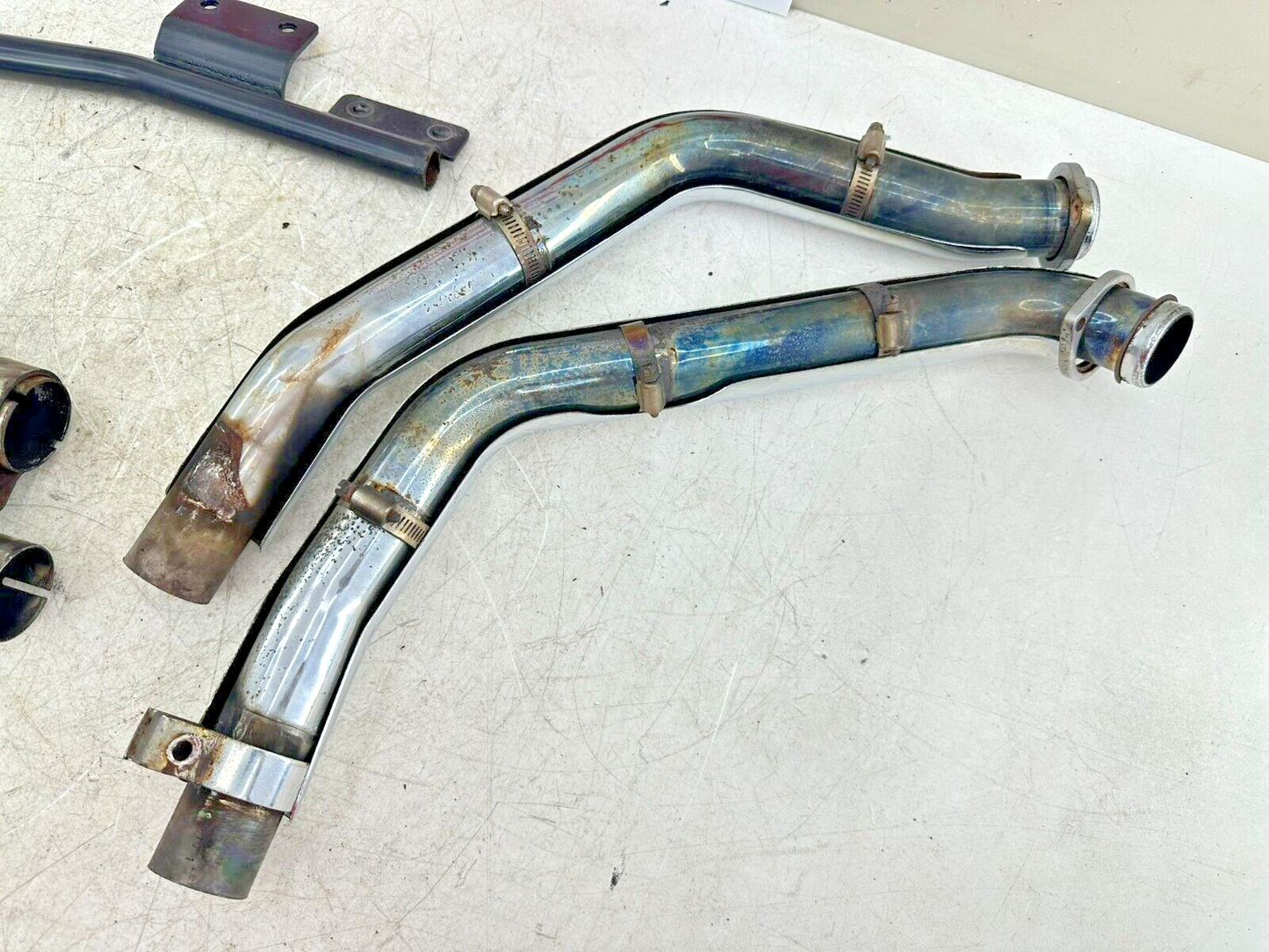 2006 HARLEY SOFTAIL DELUXE Vance + Hines Exhaust System Header Slip On Muffler