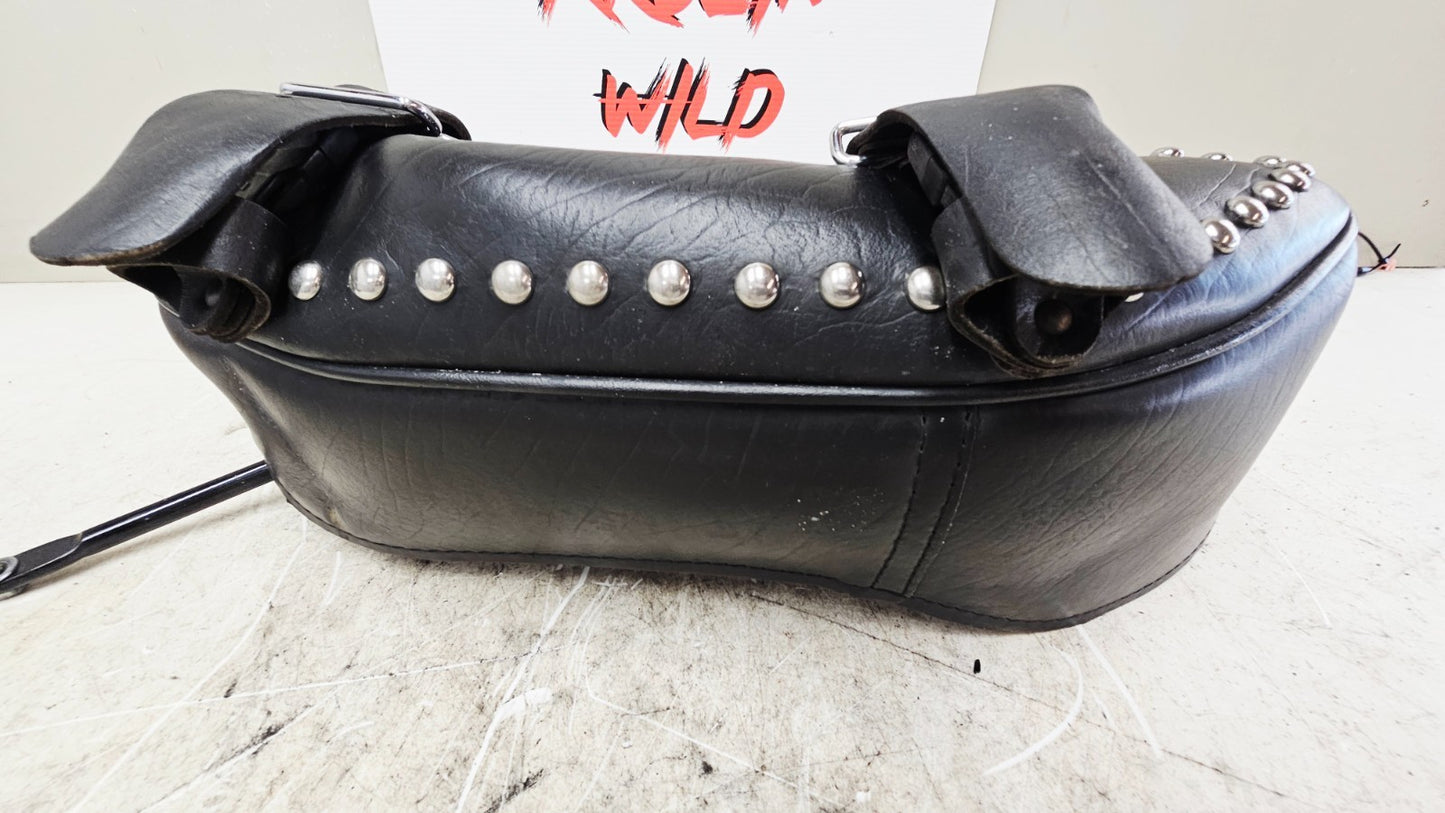 2002 HARLEY SOFTAIL Left Single Saddlebag Studded Black Leather