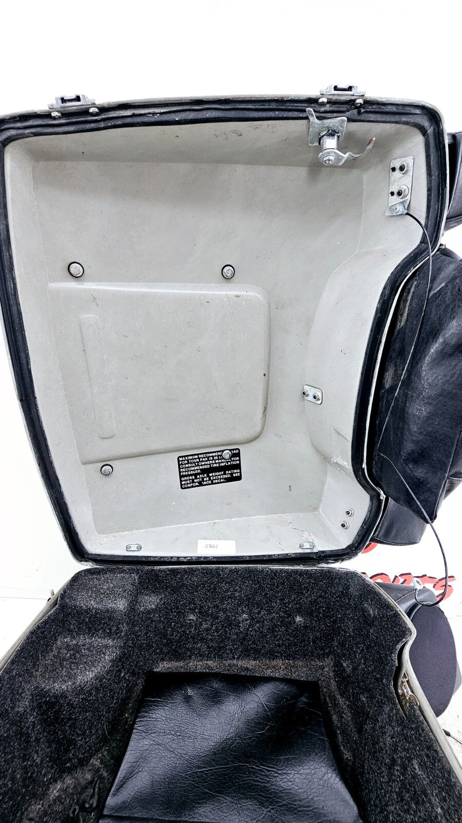 1994 HARLEY FLH ELECTRA GLIDE Trunk Tour Pack Top Box Speaker Lids Bacrest Rack