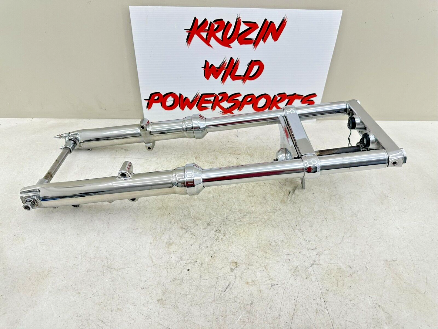1999 HARLEY SOFTAIL Chrome Wide Glide Forks Triple Tree Clamp