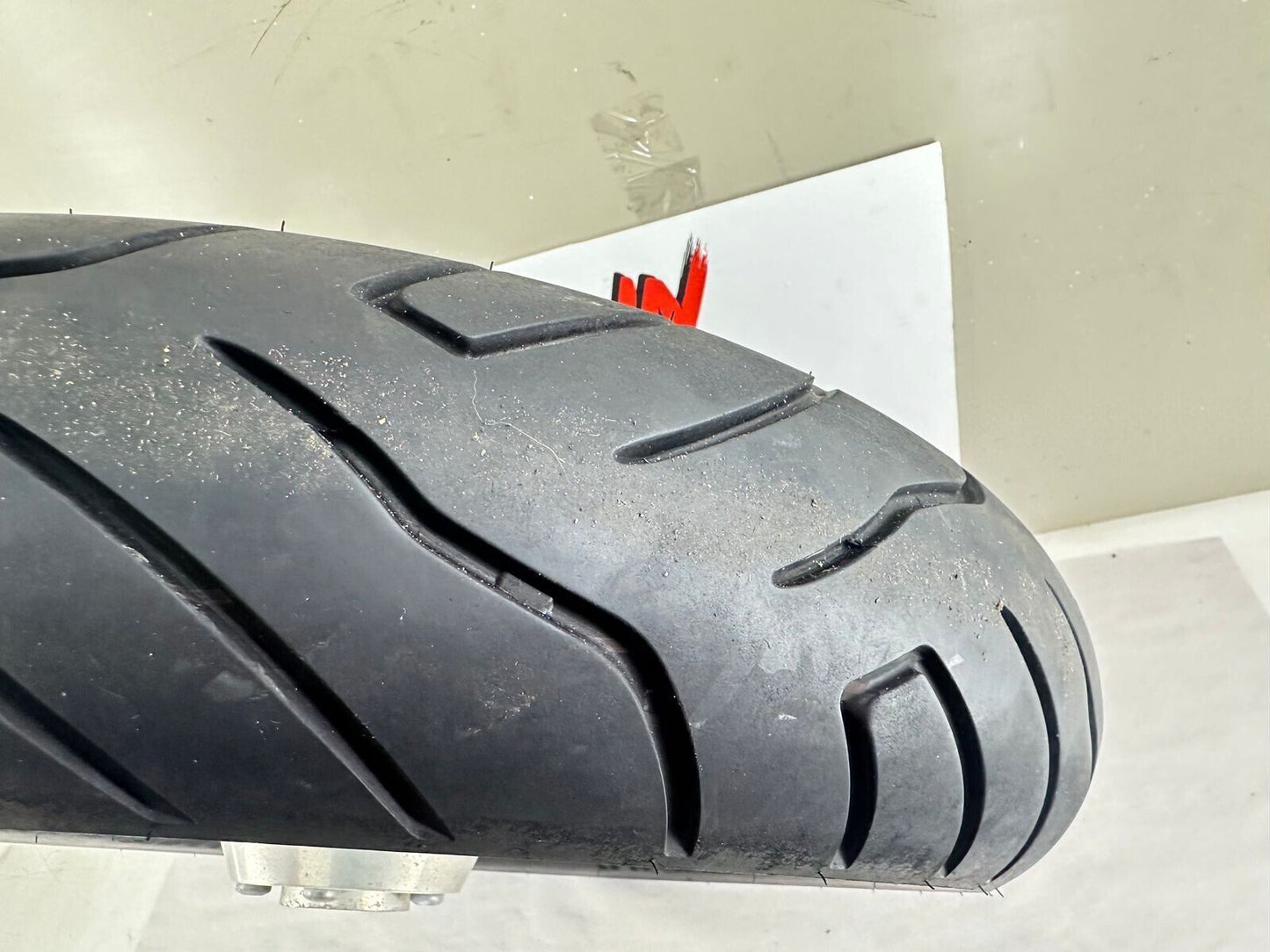 2000 Up HARLEY SOFTAIL Fatboy Solid Front Wheel Rim + Nice Tire 16”
