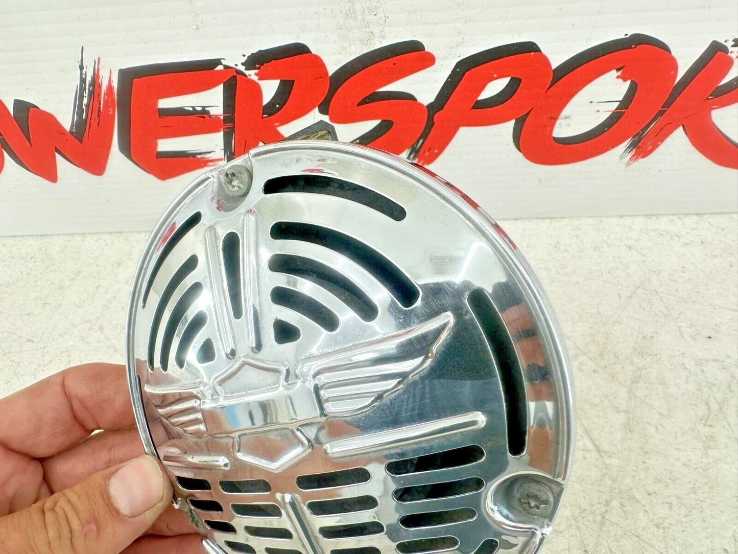2001 HARLEY SOFTAIL FLSTS Heritage Springer Horn + Chrome Cover OEM
