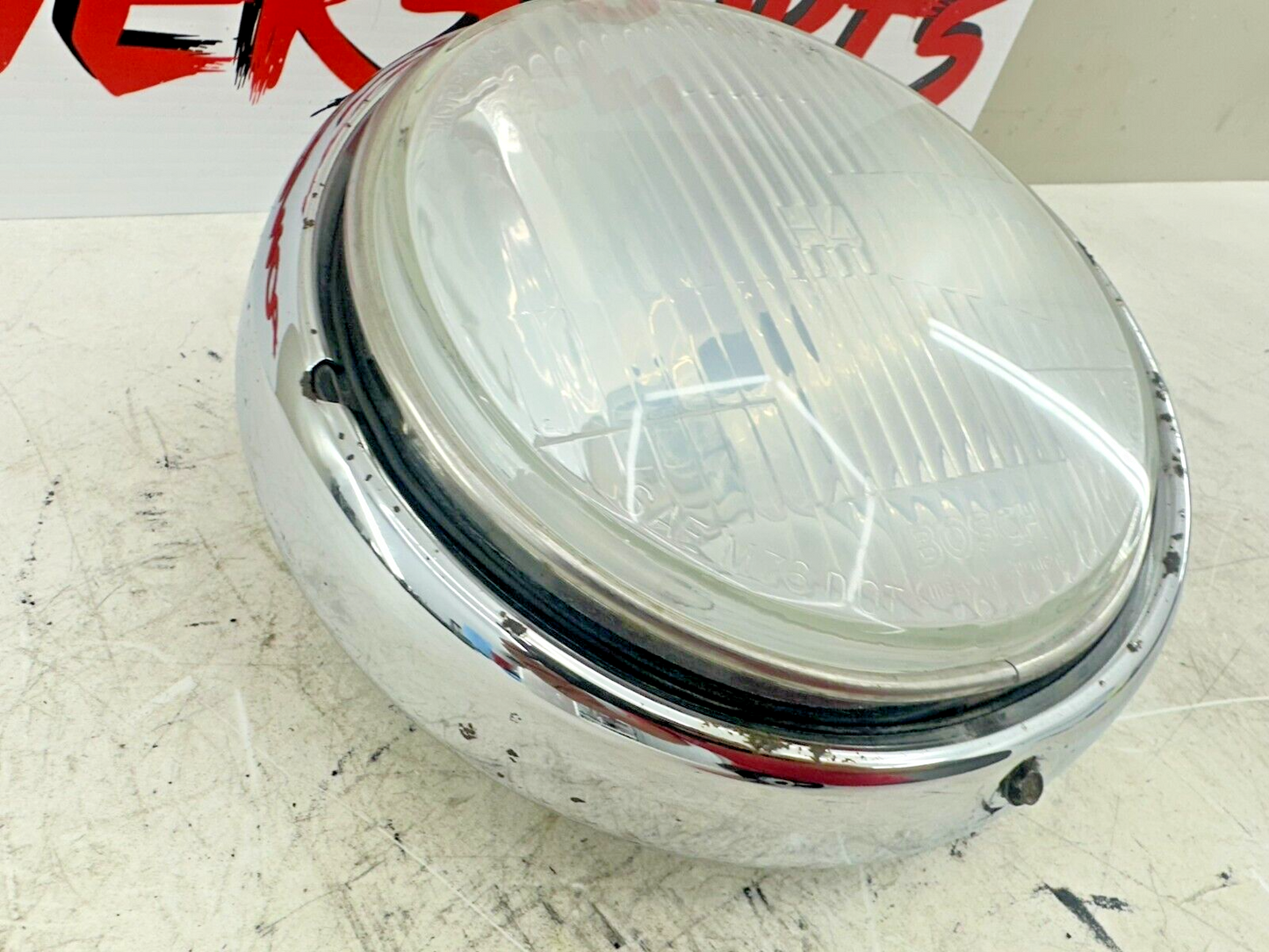 1999 HARLEY FLH ELECTRA GLIDE OEM HD Headlight + Bucket Mounting Bracket