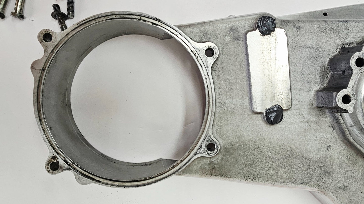 1995 HARLEY SOFTAIL FATBOY Delkron Polished Inner Primary Clutch Cover Housing