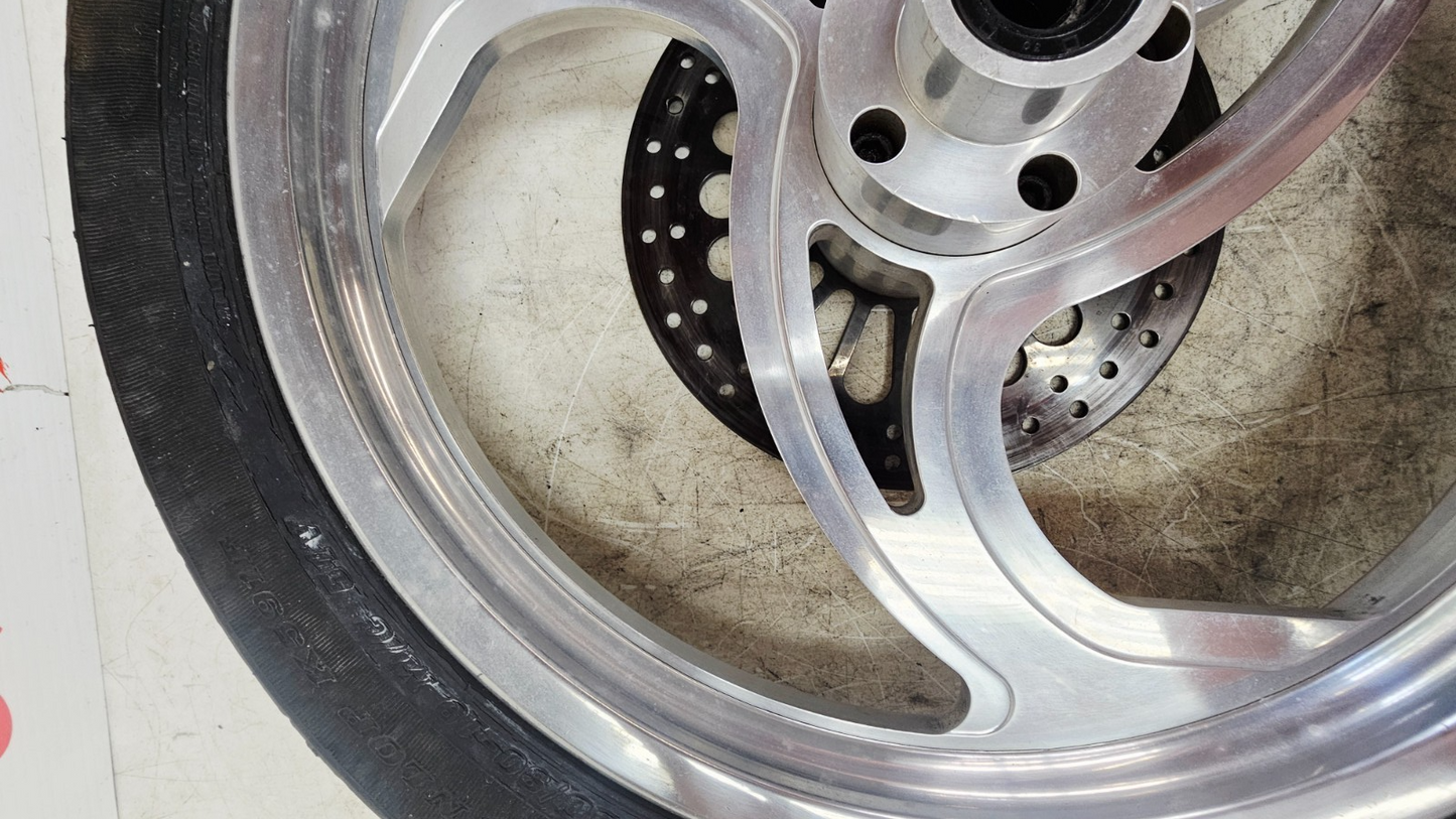 1993 HARLEY SOFTAIL Front Wheel Rim Tire 3 Spoke