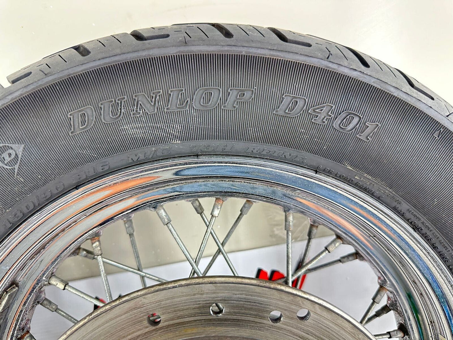 2003 Harley Davidson Sportster 16" Rear Wheel Rim Nice Dunlop D401 Tire