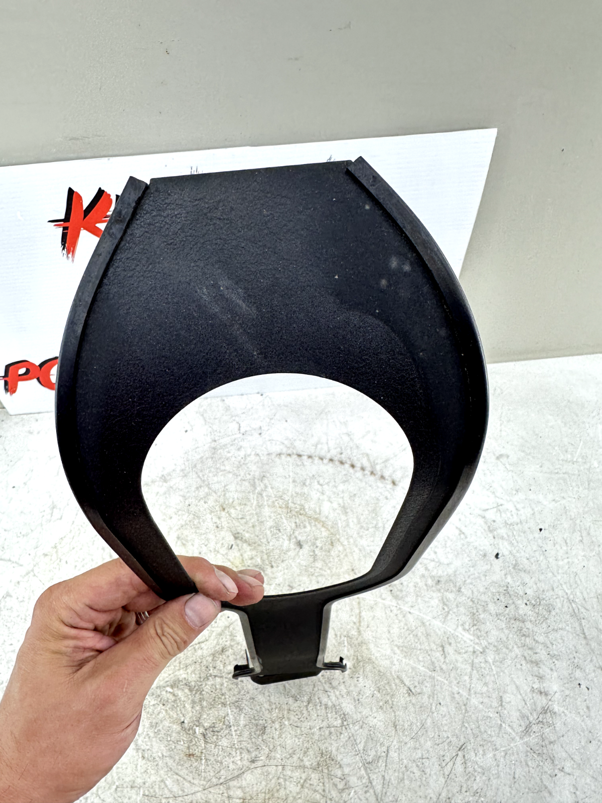 1997 HARLEY DYNA Black Gas Tank Console Trim Bib Speedometer Sorround