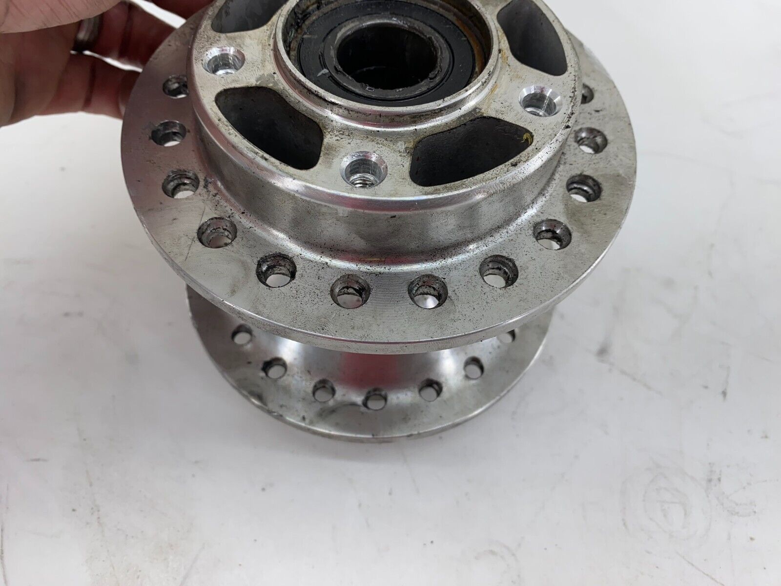 06-17 Harley Davidson Dyna Street Bob Front Wheel Hub  w/ 1" Bearings