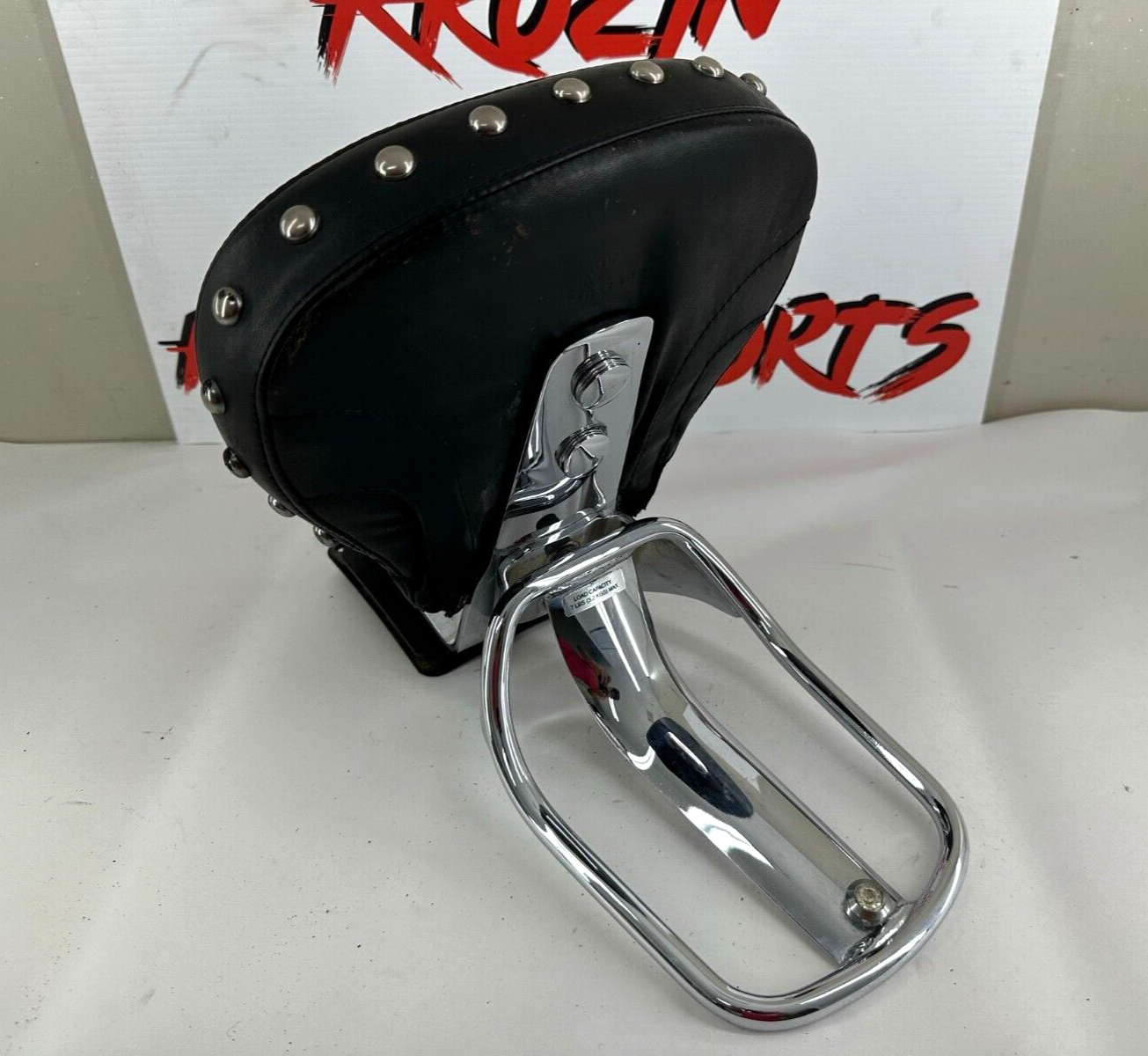 2005 HARLEY DAVIDSON SOFTAIL DEUCE Passenger Backrest W/ Luggage Rack OEM