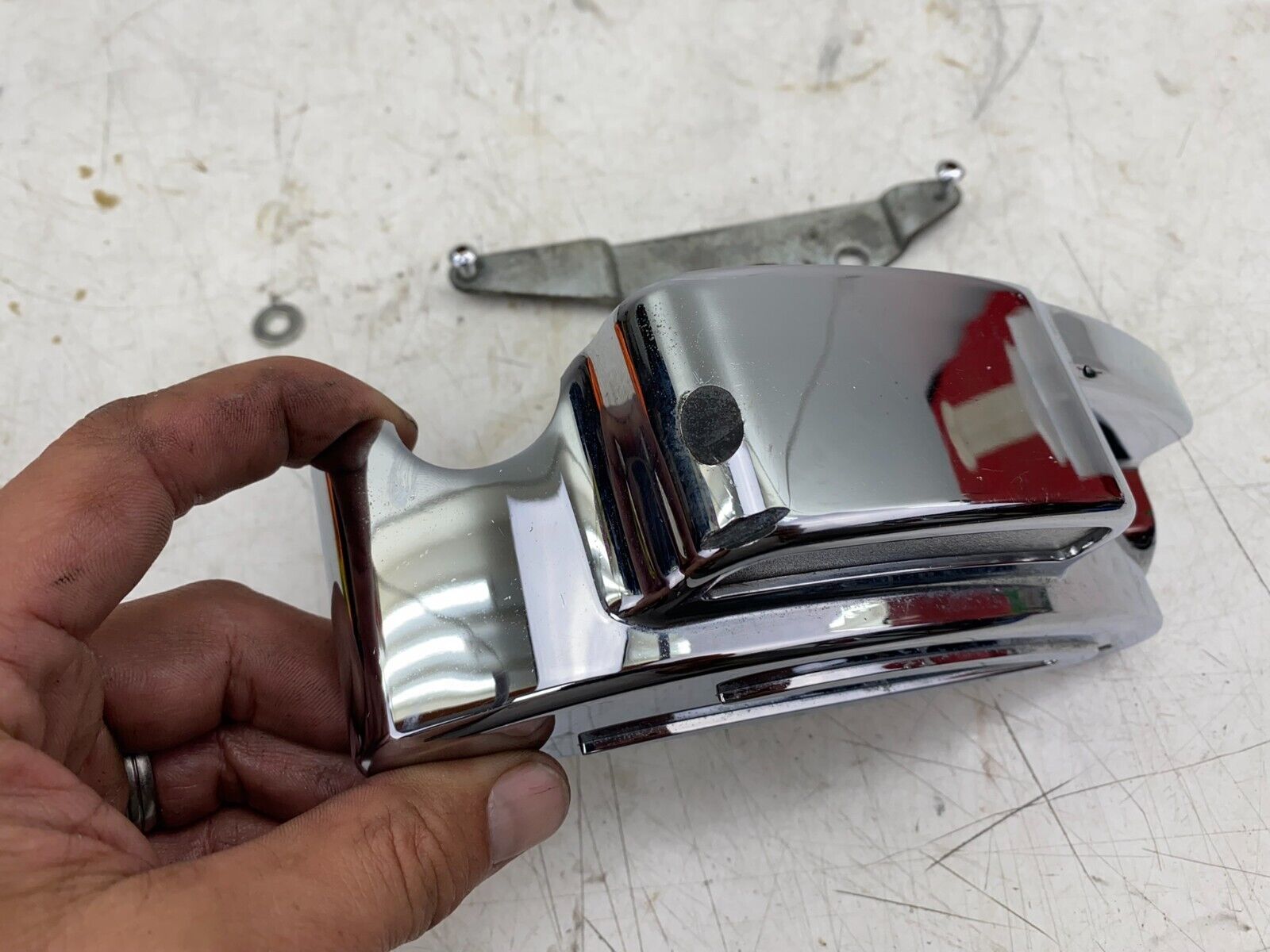 2001 Harley Davidson Sportster Chrome Rear Brake Master Cylinder Cover