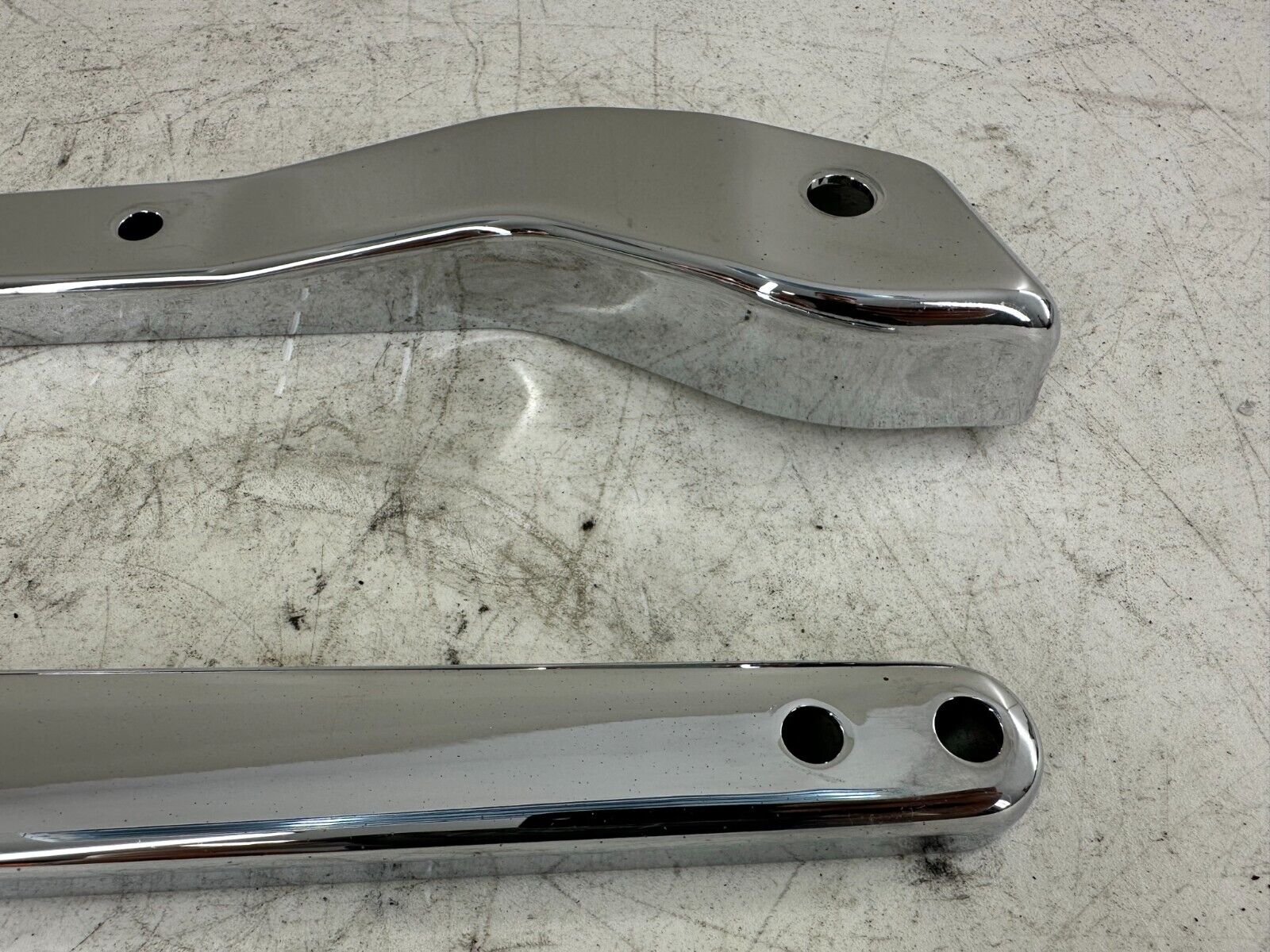 1999 HARLEY DAVIDSON DYNA CHROME RIGHT LEFT REAR FRAME STRUT ARM COVERS