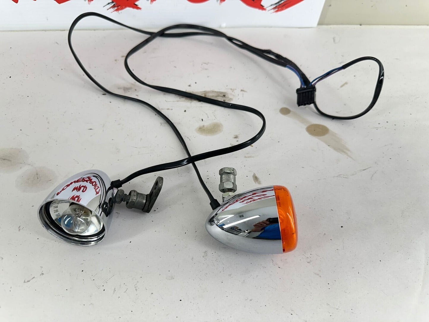 2003 Harley Davidson Sportster HandleBar Mounted Front Turn Signals