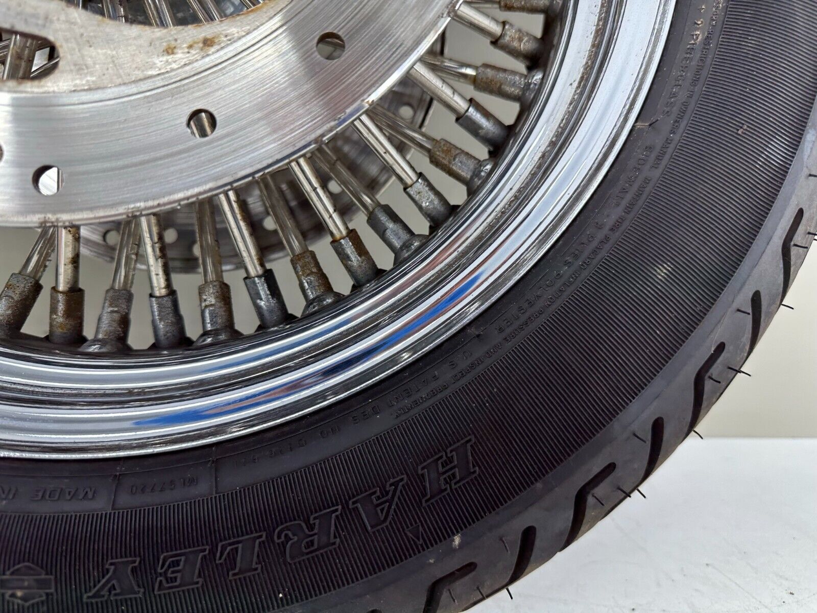 2005 HARLEY FLH ROADKING 16" Front Wheel Rim Oversize Spoke Tire