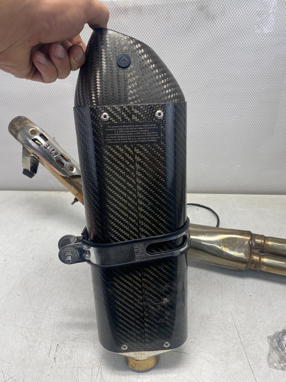 2007 SUZUKI BANDIT 1250S YOSHIMURA Exhaust Carbon Fiber Slip On Stainless Header