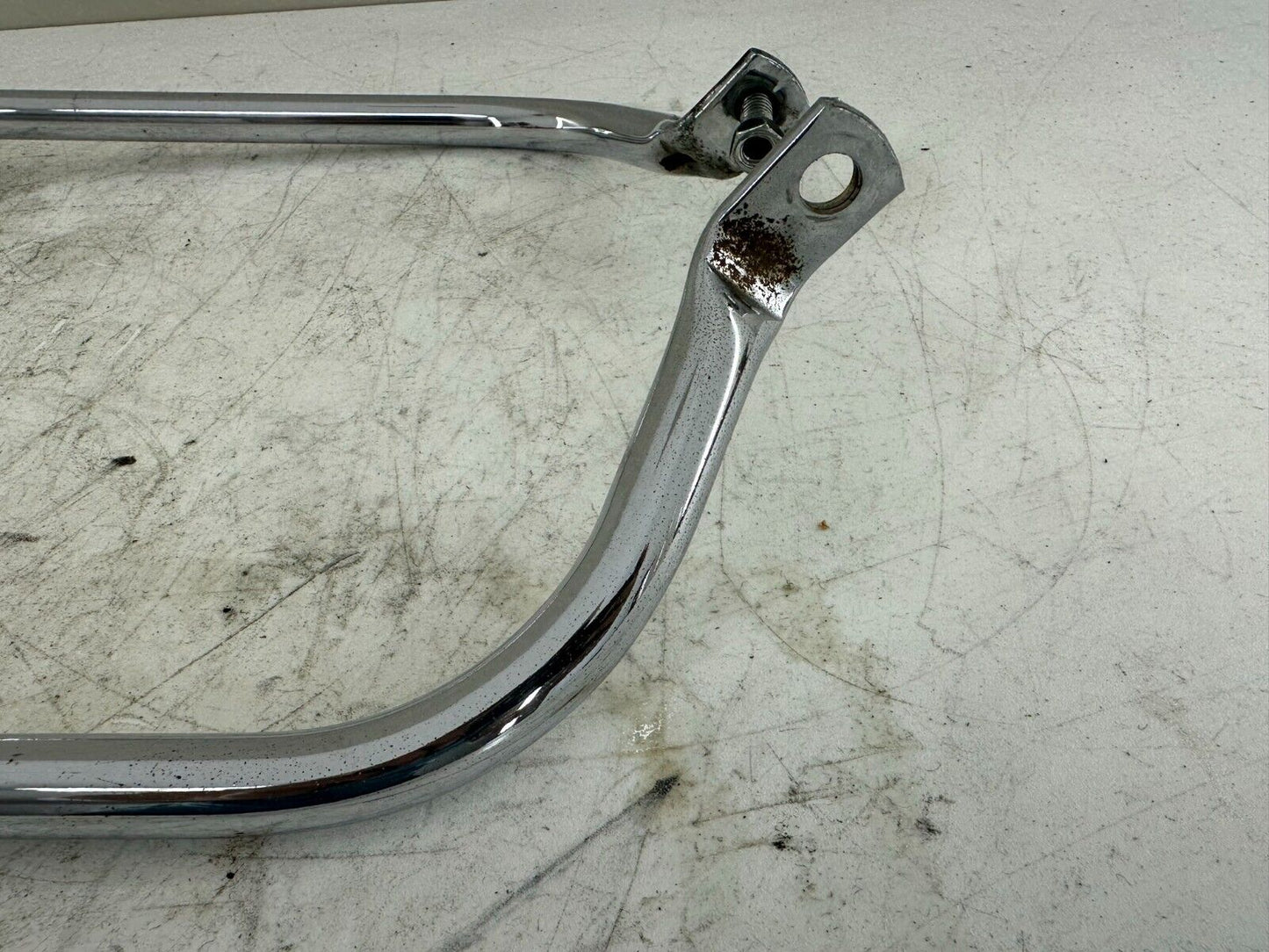 2005 HARLEY FLH ROADKING Saddlebag Lower Chrome Trim Exhaust Mounting Bracket