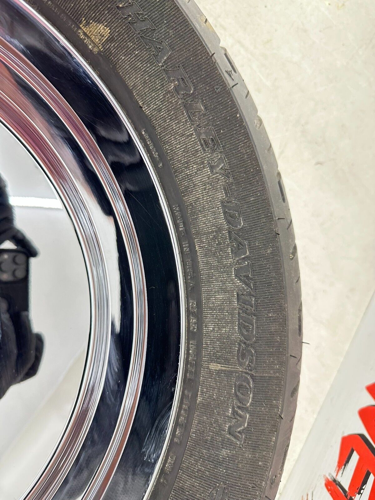 2002 HARLEY DYNA LOW RIDER Solid Chrome Rear Wheel Rim Tire FITS 2000 Up HD