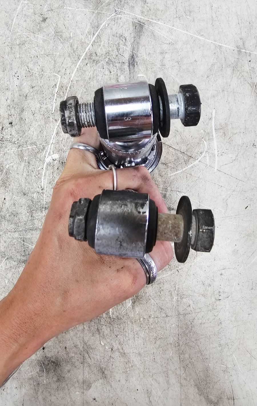 2001 Harley Davidson Sportster Rear Shocks Suspension Chrome OEM