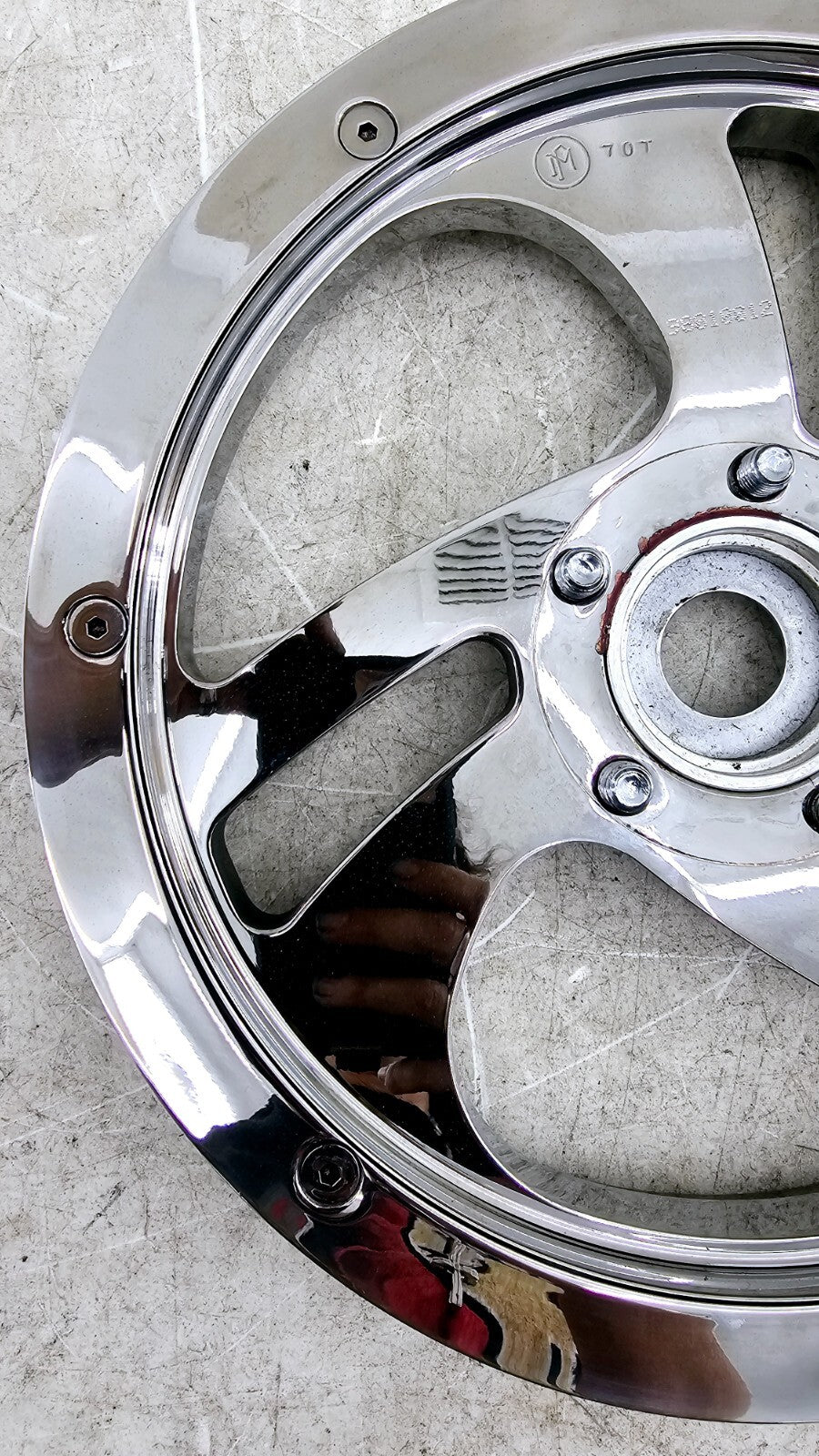 1988 HARLEY SOFTAIL Rear Drive Pulley 70 Tooth Chrome
