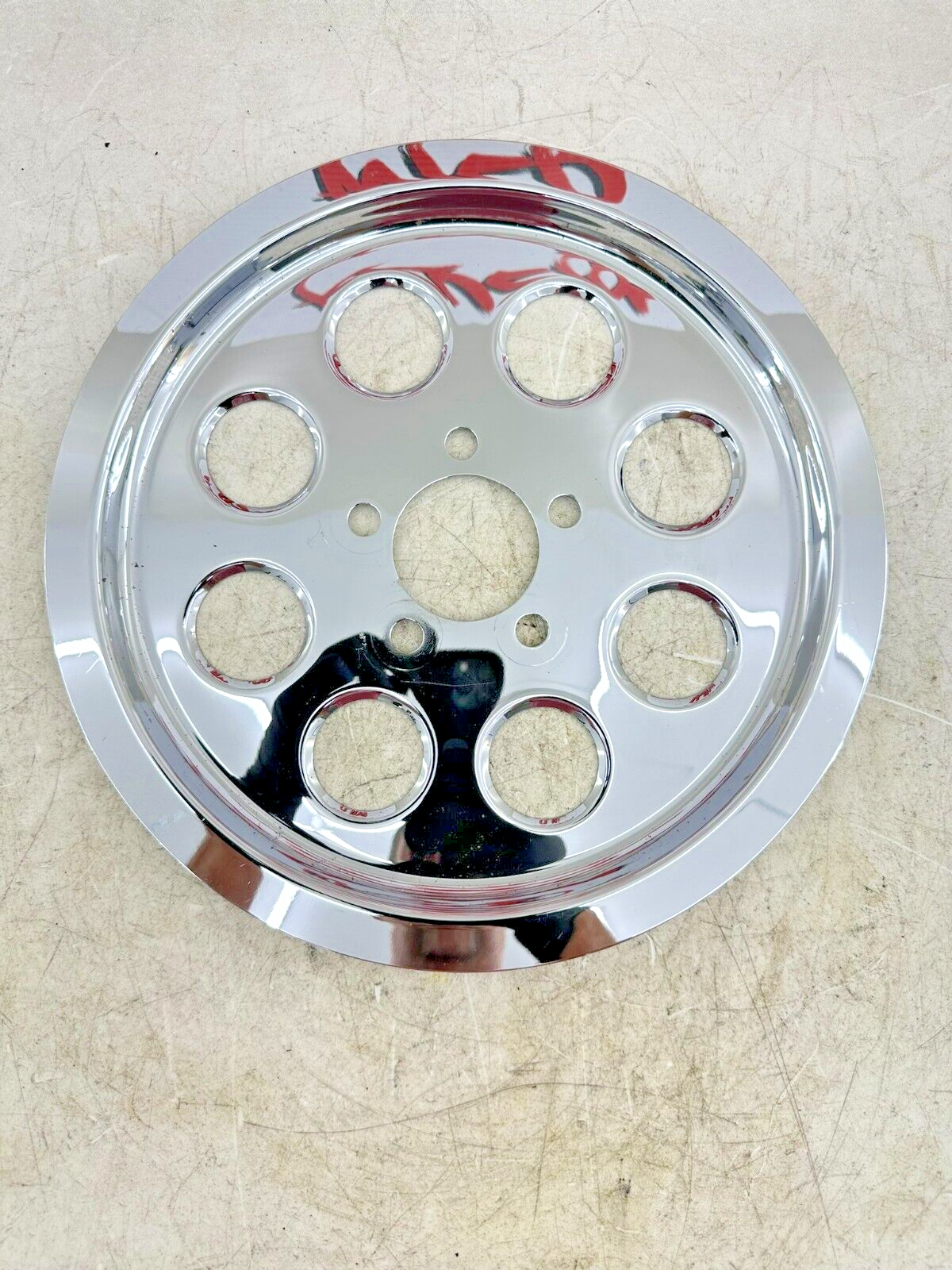 2002 HARLEY DYNA LOW RIDER Chrome Final Drive Pulley Sprocket Gear Cover