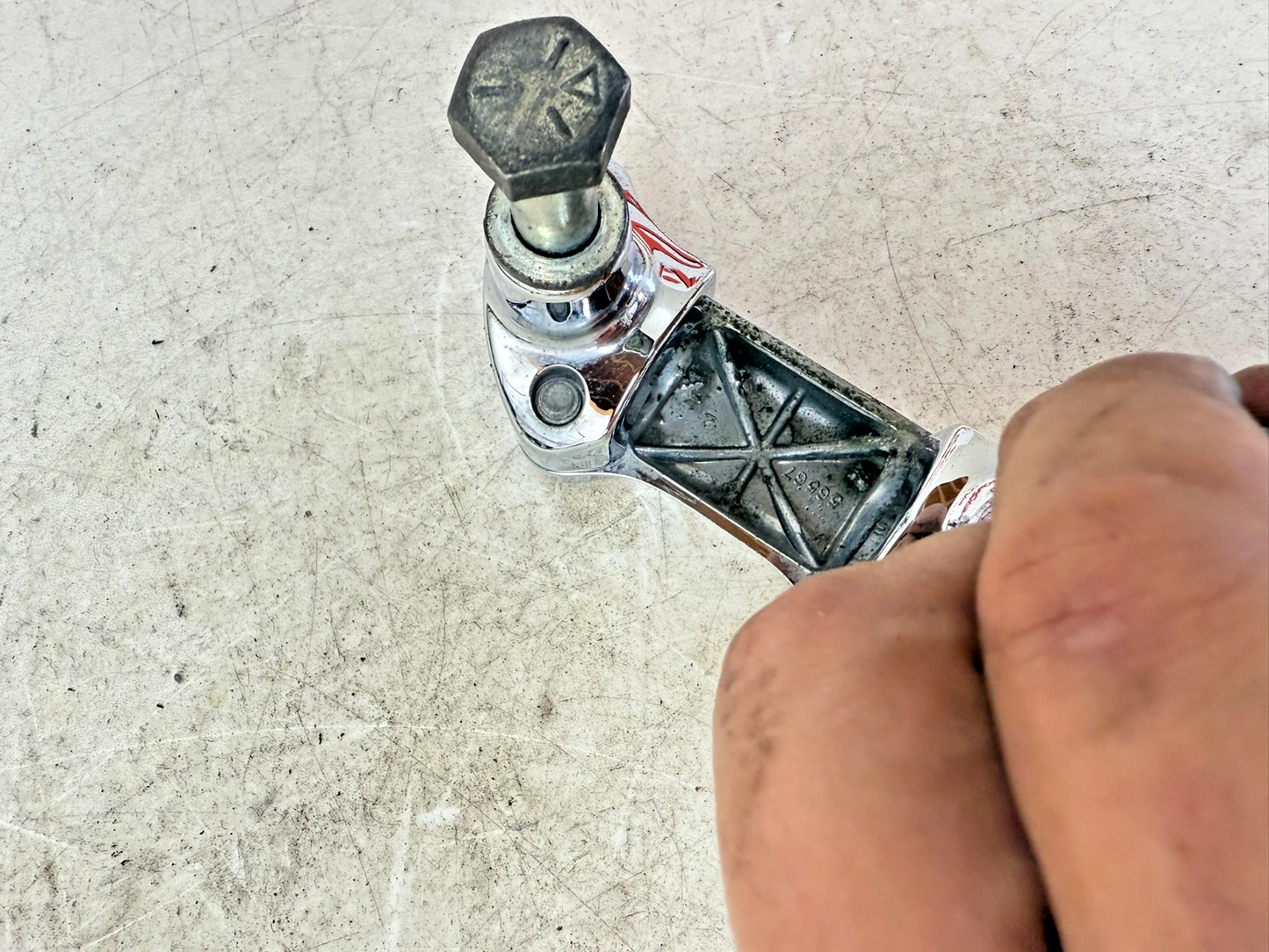 1997 HARLEY DAVIDSON SOFTAIL Handlebar Clamp Riser Chrome