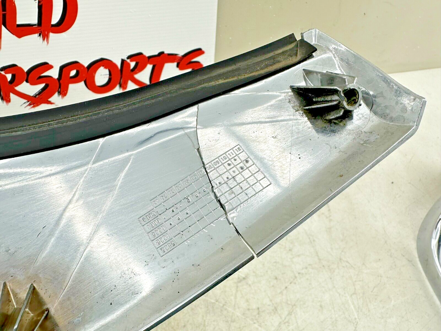 1999 HONDA VALKYRIE INTERSTATE Chrome Upper Fairing Windshield Trim Garnish