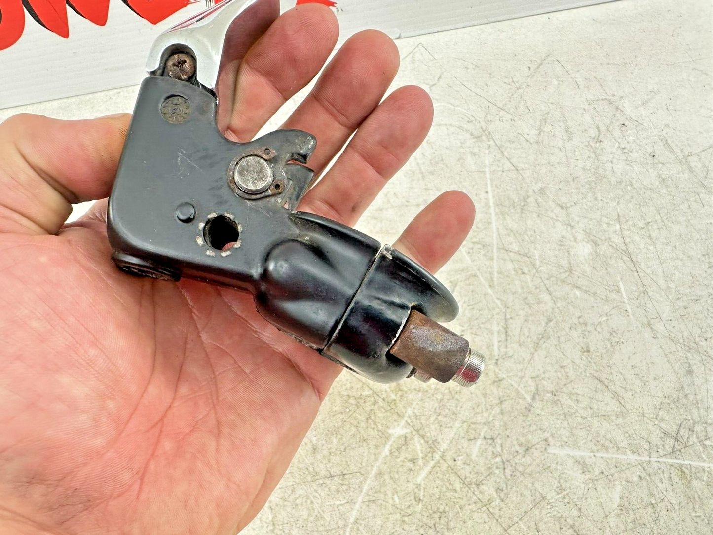 2003 HARLEY ELECTRA GLIDE classic Chrome Clutch Lever W/ Perch MTG Black