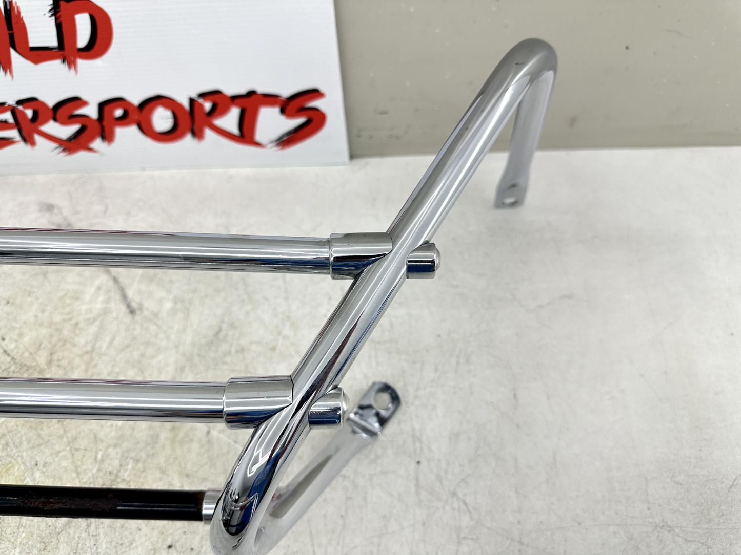 2003 HARLEY ELECTRA GLIDE classic Chrome Saddlebag Bumper Guard Muffler Brackets