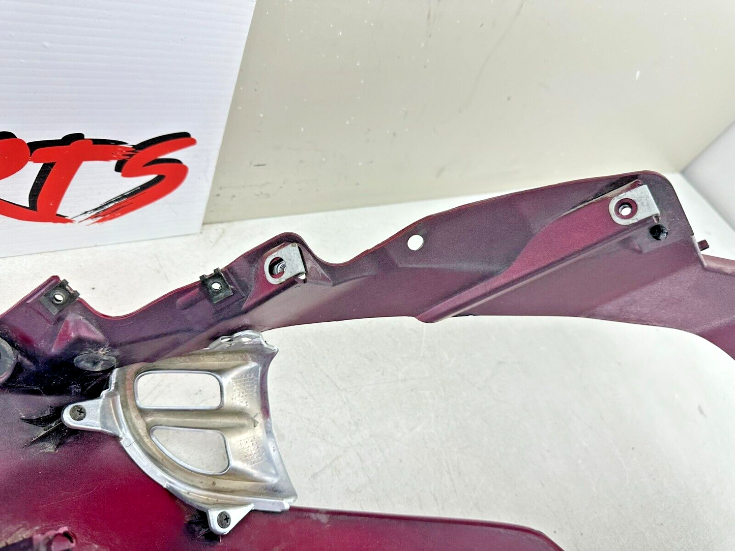 2004 Honda Goldwing GL1800 Red Left Side Headlight Mid Fairing Cowl Panel