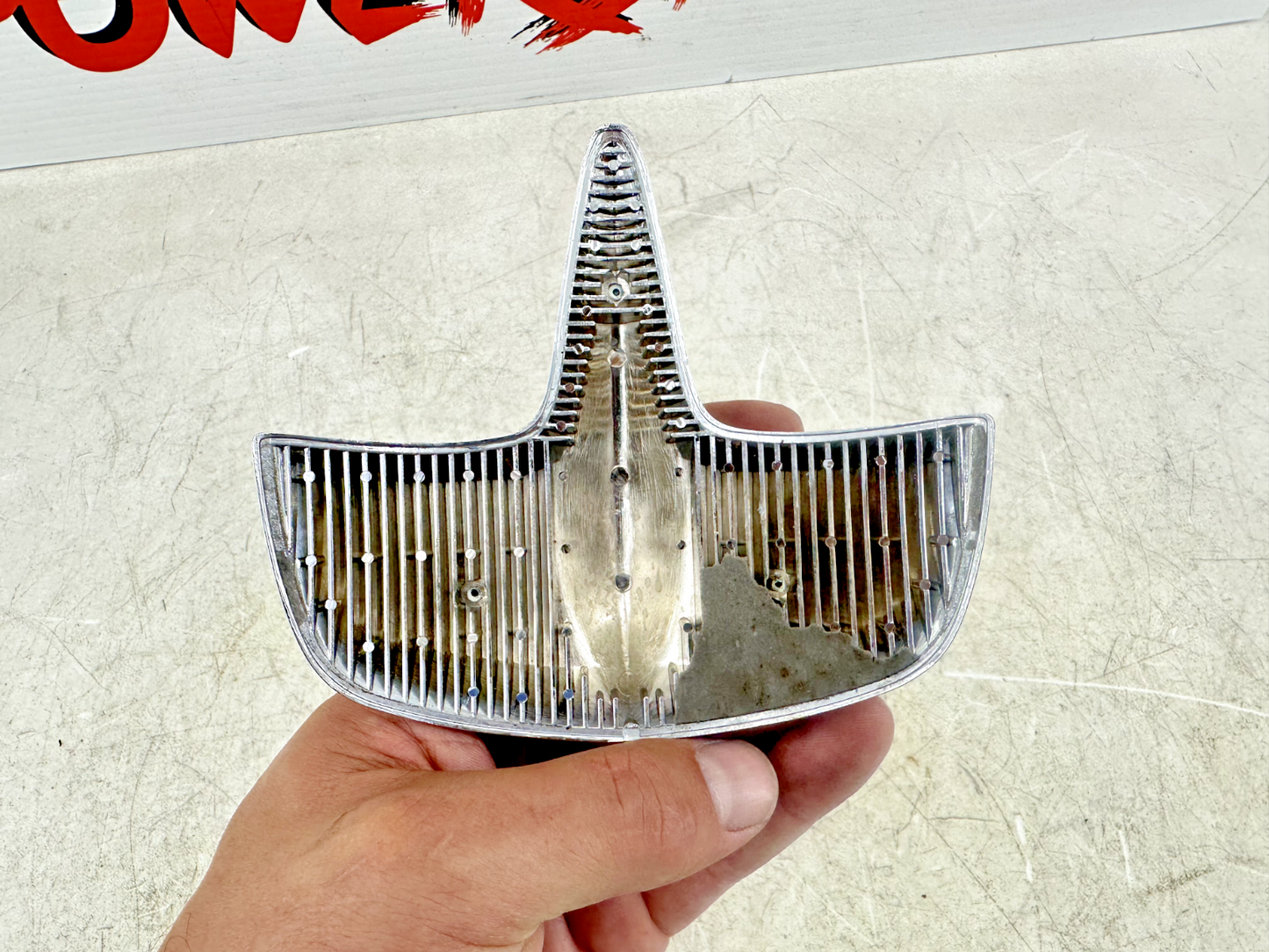 1999 HONDA VALKYRIE INTERSTATE OEM Chrome Front Fender Trim Tip Accent