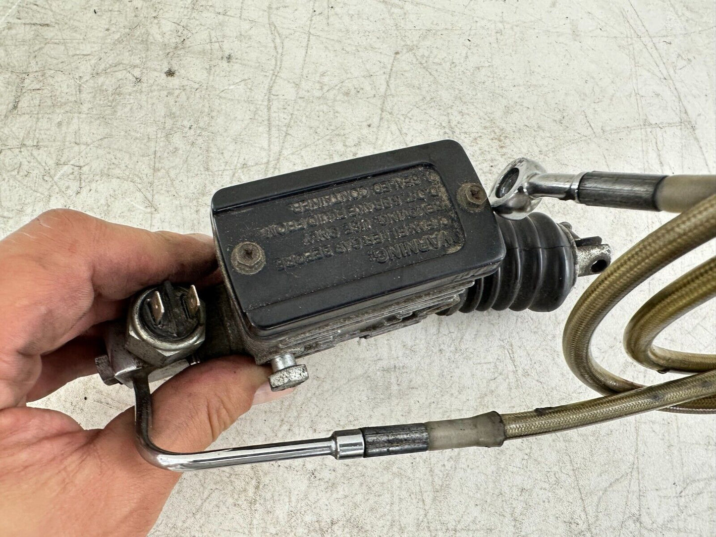 1999 HARLEY DAVIDSON SOFTAIL Rear Brake Master Cylinder & Braided Hose