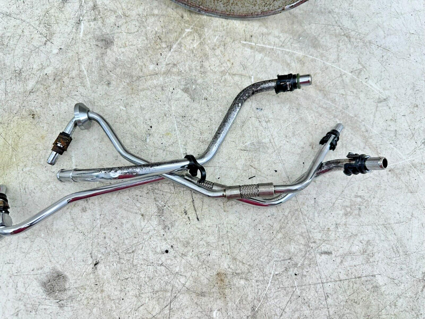 2002 HARLEY SOFTAIL OEM HD Oil Tank Sack Bag + Hard Lines Hoses