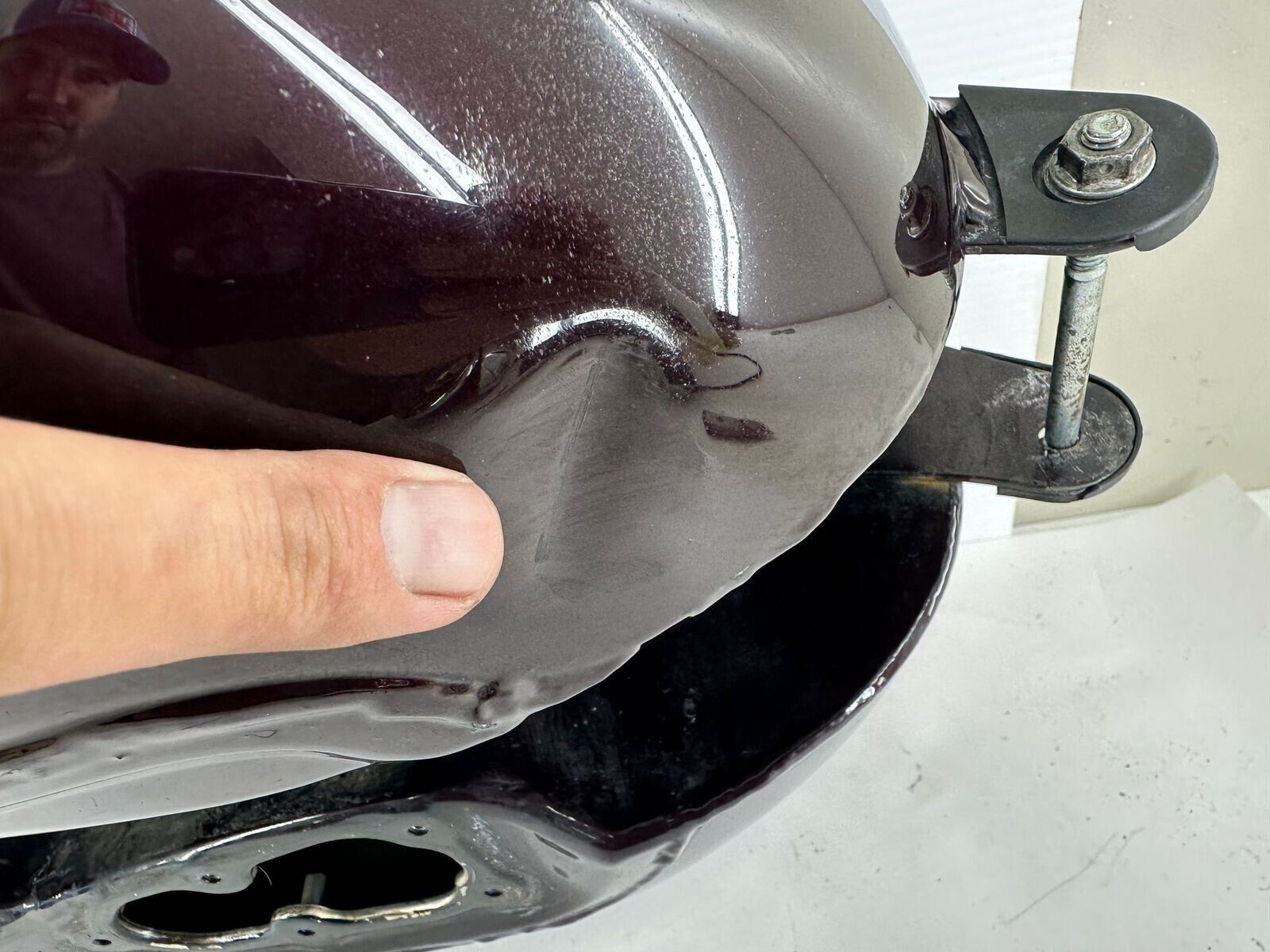 2007 HARLEY SPORTSTER CUSTOM Purple Gas Fuel Tank OEM EFI