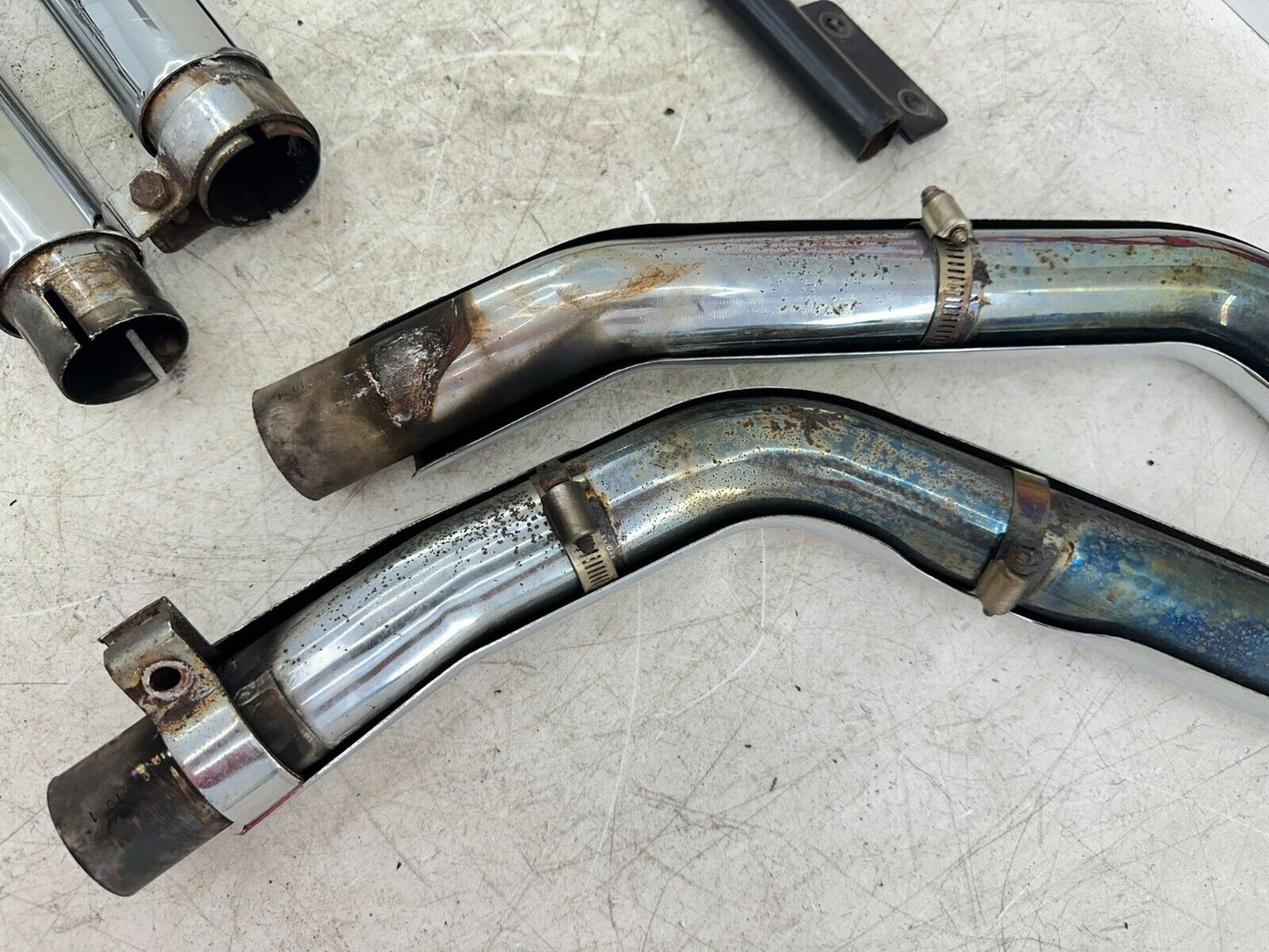 2006 HARLEY SOFTAIL DELUXE Vance + Hines Exhaust System Header Slip On Muffler