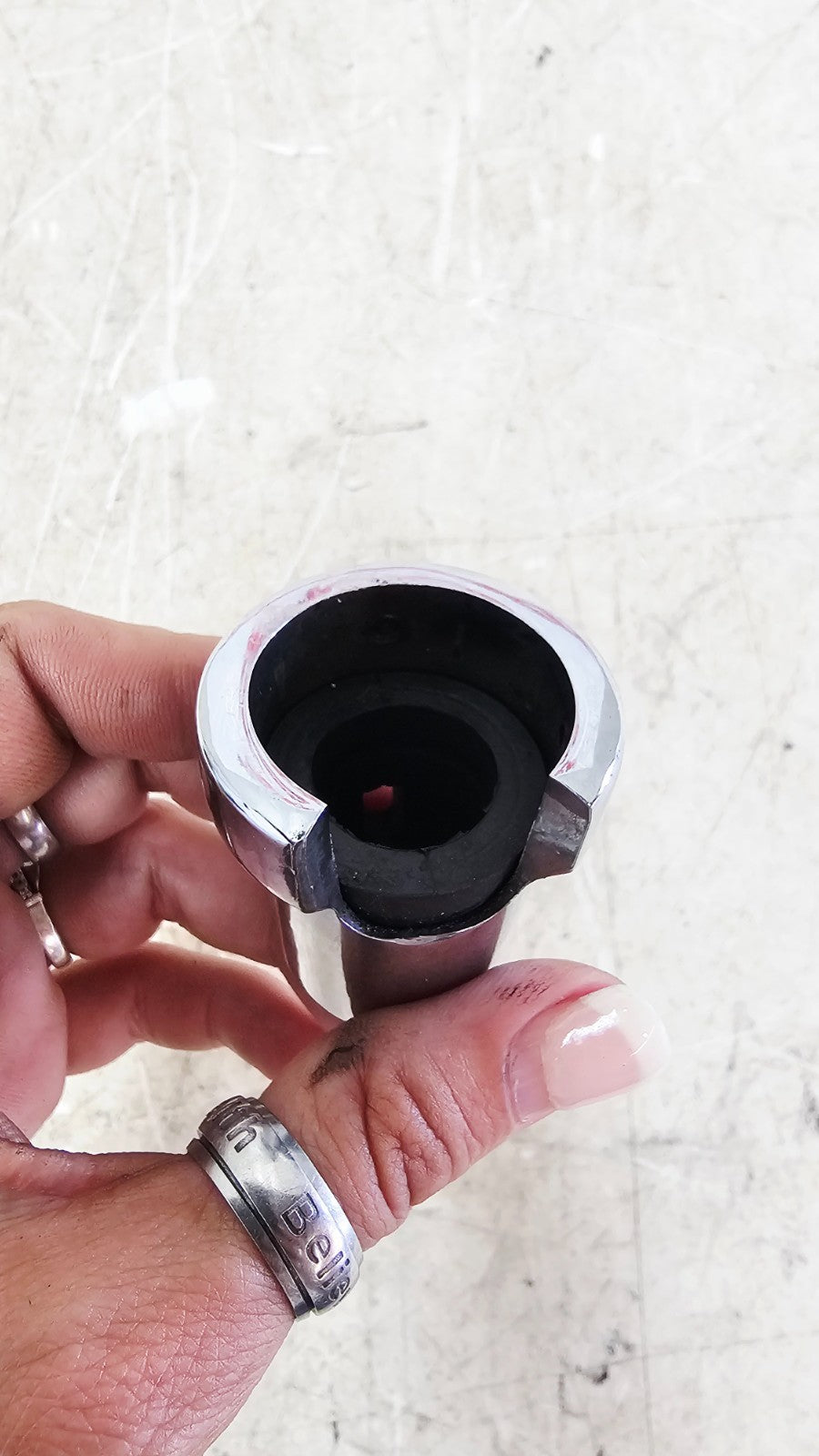 1993 HARLEY SOFTAIL Oil Pressure Sending Unit Chrome Cover