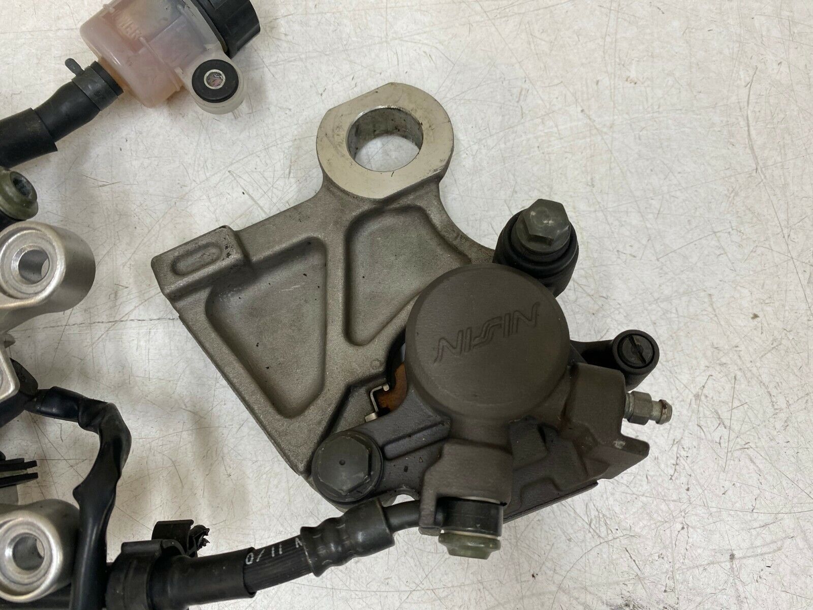 2008 YAMAHA YZF R6 R6R Right Side Foot Peg Rear Brake Master Cylinder & Caliper