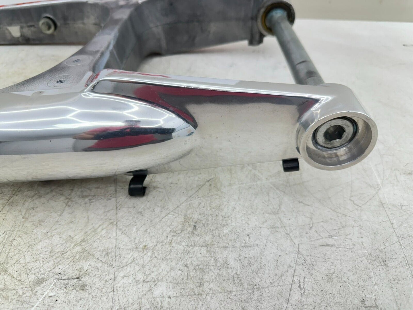 2003 Harley Davidson V Rod VRSCA Swingarm Polished W/ Axle + Mounting Bolt