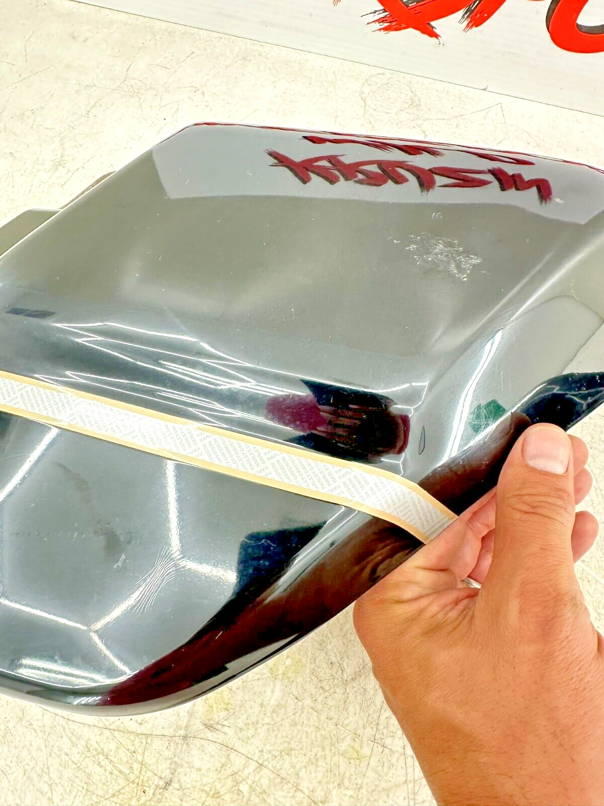 2003 HARLEY ELECTRA GLIDE classic Right Side Cover Black Anniversary Paint