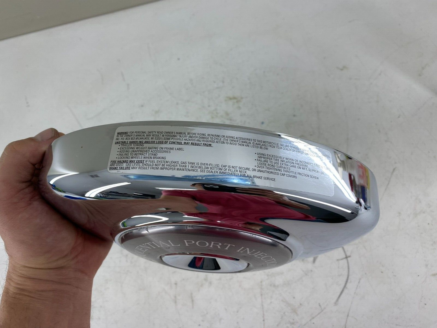 2003 HARLEY DAVIDSON SOFTAIL Chrome Air Filter Housing Cover Chrome Oval